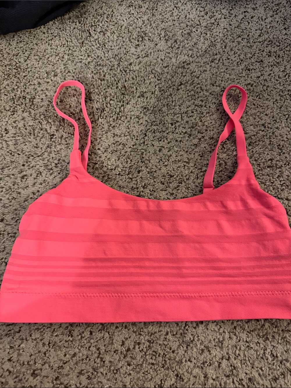 aerie Seamless Striped Bralette - Hot Pink